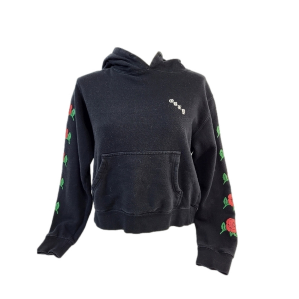 Obey Black Cropped Sweater